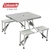 MESA PLEGABLE COLEMAN C/BANCOS ALUM 4/PER B/TRANS 90 X 60 X 70CM