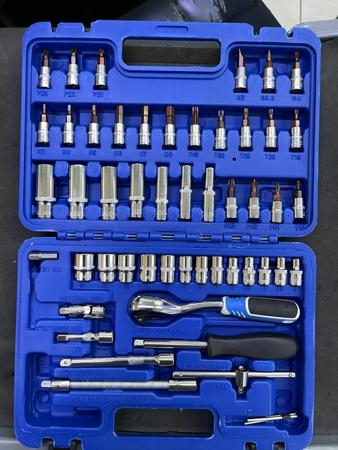 yeacher Conjunto de chaves de soquete 53PCS de aço cromo vanádio 1/4 '' Kit  de ferramentas de manutenção para reparos de motocicletas e automóveis  domésticos : : Ferramentas e Materiais de Construção