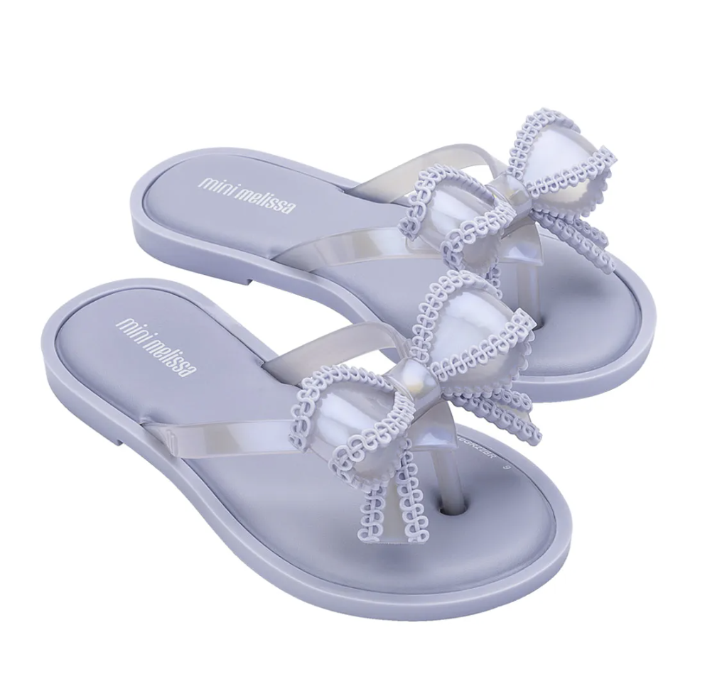 Mini melissa bow flip flops sales
