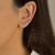 Fornecedor Prata 925 Atacado, Brinco Ear Cuff Triângulos Envelhecidos