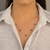 Choker 5 Pingente Oval Vermelho Prata 925 Atacado - Silver Crown