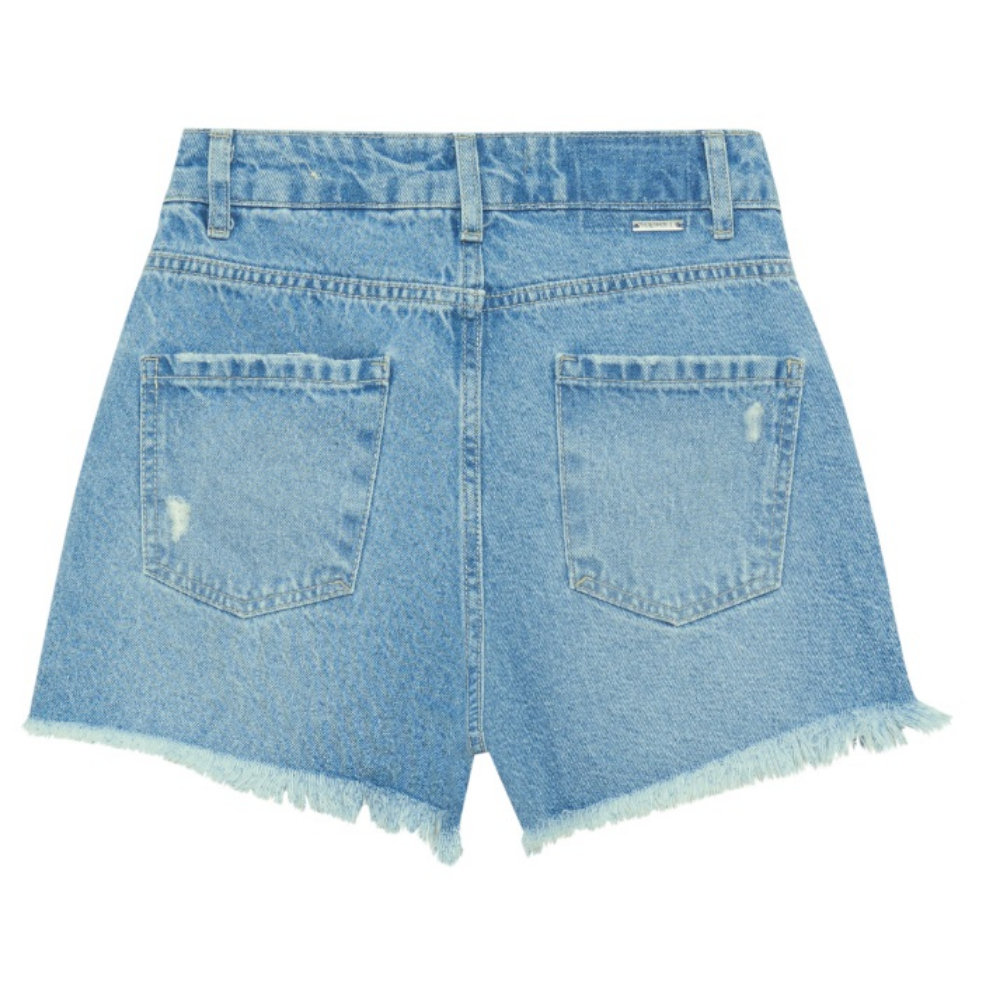 Short Jeans Malwee Comfort Azul-Marinho - Compre Agora