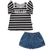 Conjunto Infantil Menina Short Pulla Bulla 4 ao 10 Ref 37825