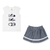 Conjunto Bebê Menina Short Saia Pulla Bulla Ref. 39114