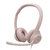 AURICULAR CON MIC LOGITECH H390 ROSE USB IN-LINE CONTROL 981-001280 - comprar online