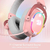 AURICULAR CON MIC REDRAGON GAMER ZEUS X H150P-RGB PINK - SEEL COMPUTACIÓN