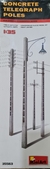 Miniart 1/35 35563 Concrete Telegraph Poles