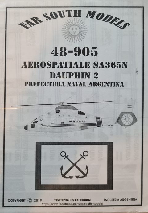 Far South Models 1/48 48-905-1 Aerospatiale As365n Dauphin 2 ( EX 48-905 )