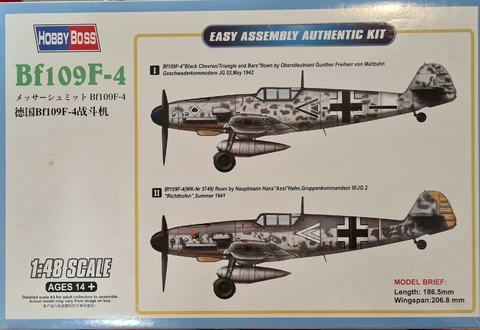 Hobbyboss 1/48 81749 Messerschmitt Bf-109F-4