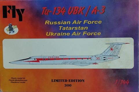 Fly 1/144 14407 Tu-134 UBK / A-3 Russian Air Force Tatarstan Ukraine Air Force CN