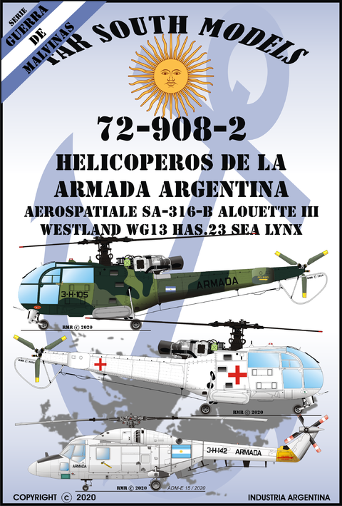 Far South Models 1/72 72-908-2 Helicopteros Armada Argentina