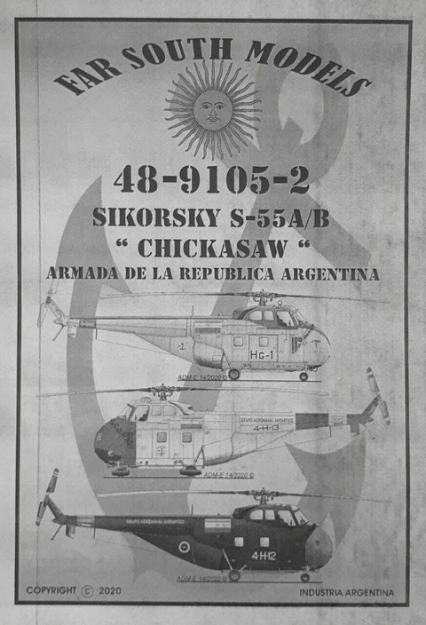 Far South Models 1/48 48-9105-2 Sikorsky S-55A/B Chickasaw