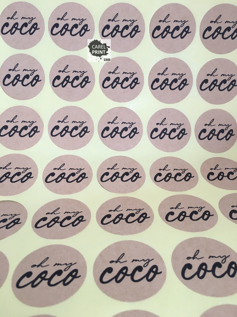 Etiquetas, Adhesivos o Stickers Ecológicos Kraft - Mega Imprenta