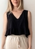 Blusa Cropped Babado Preto