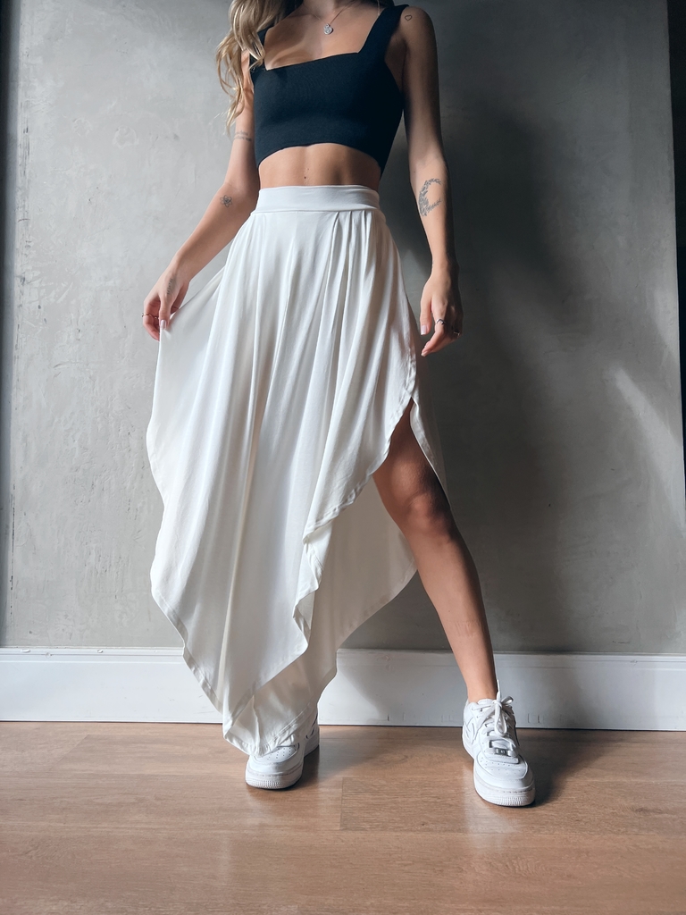 CALÇA PANTACOURT HIPPIE OFF WHITE - LOLLITA STORE