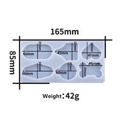 molde de silicona 6 llaveros hueso chapita redondo corazon