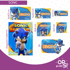 Kit Etiquetas Sonic