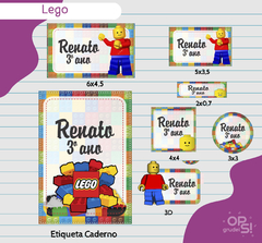 Kit Etiquetas Lego