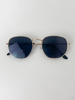 Óculos Paulista Preto/Dourado