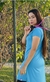 Vestido Tenista cor Azul Bebê com Proteção UV50 - Juliana Perfeito Fio - Moda Fitness Evangélica - Conquiste seus Objetivos com JPF!