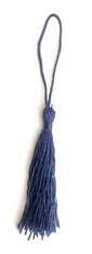 Tassel de seda - 8 cm UN - AZUL MARINHO - comprar online