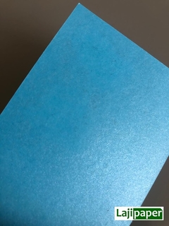 Papel Perolizado 180g - A4 - Azul Céu- Pacote 10 folhas