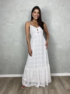 Vestido longo alcinha