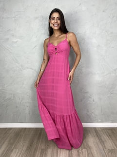 Vestido longo alcinha