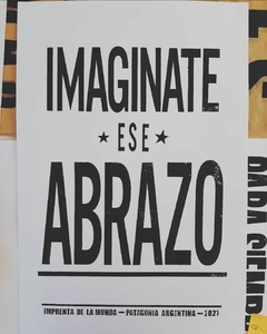 Afiche "Imaginate ese abrazo"