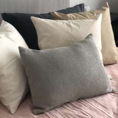 Almohadones de Nido de Abeja Gris Plata