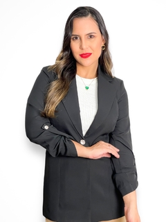 BLAZER ALONGADO ALFAIATARIA COM BOTÕES NA MANGA PRETO - comprar online