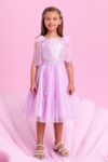 Vestido Infantil Petit Cherie Lilás Sereia / Concha 314