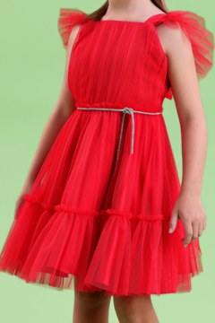 Vestido Infantil Petit Cherie Celebration Vermelho - comprar online