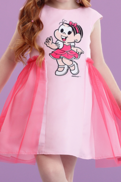 Vestido Infantil Mon Sucré Turma da Mônica Princesas Rosa - comprar online