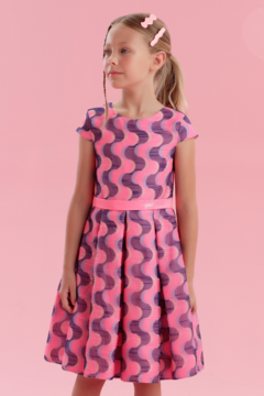 Vestido de Festa Infantil Petit Cherie Rosa e Roxo - comprar online