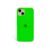 Case Silicone iPhone 13 - Verde Neon