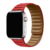 Pulseira Apple Watch - Elos de Couro Vermelho