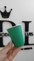 VASO POLIPAPEL VERDE OSCURO LISO x10 U