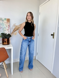 CALÇA WIDE LEG KARINA JEANS MÉDIO