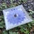 Incensário Mandala Azul- Vidro Quadrado 12x12cm - buy online