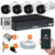 Kit 4 Câmeras Intelbras Básico HD500GB VHC 1120 B HD 720p Visão Noturna 20m Resistente à Chuva IP66 DVR Intelbras 1004-C - comprar online