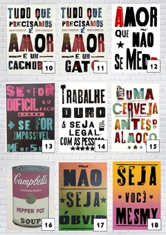 PROMOÇÃO! KIT 10 CARTAZES LAMBE LAMBE 30X42 - comprar online