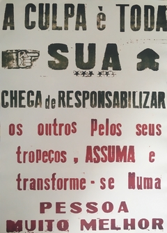 A Culpa É Toda Sua 50x70