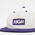 BONE HIGH 6 PANEL LOGO WHITE PURPLE - comprar online