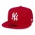 BONE NEW ERA 5950 WHITE ON SCARLET NEYYAN VERMELHO NEPERBON034 7 1/8 56,8cm - comprar online