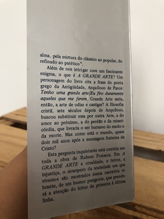 A Grande Arte - Rubem Fonseca - Sebo Apanhador de Livros