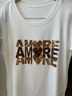 T-shirt Amore off White - comprar online