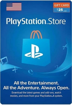 PSN 25 USD para Estados Unidos