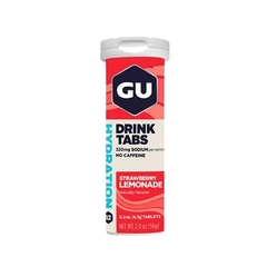 Gu Energy Tabs - Pastilha Efervecente - Sabor Strawberry Lemonade
