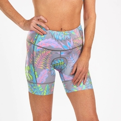 Shorts de Triathlon Feminino Zoot - Live Aloha 6"